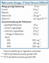 Lade das Bild in den Galerie-Viewer, NORSAN, Omega-3, Total, Öl, 200ml