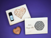 Lade das Bild in den Galerie-Viewer, Zirben-Energie Box mit Lebensblume / Liebevolle Handarbeit
