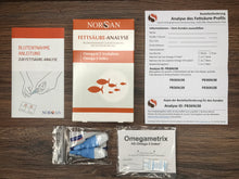 Lade das Bild in den Galerie-Viewer, NORSAN, Fettsäure-Analyse, Omega-6/3 Verhältnis, Omega-3 Index, Blutentnahme-Set zur Bestimmung Deines Fettsäureprofils